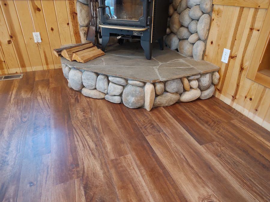 Fireplace and Flooring